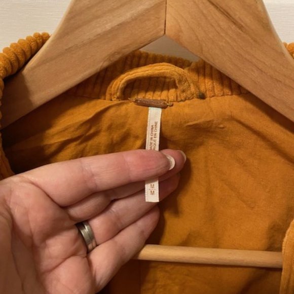 Free People Orange Bomber Jacket - Picture 6 of 6